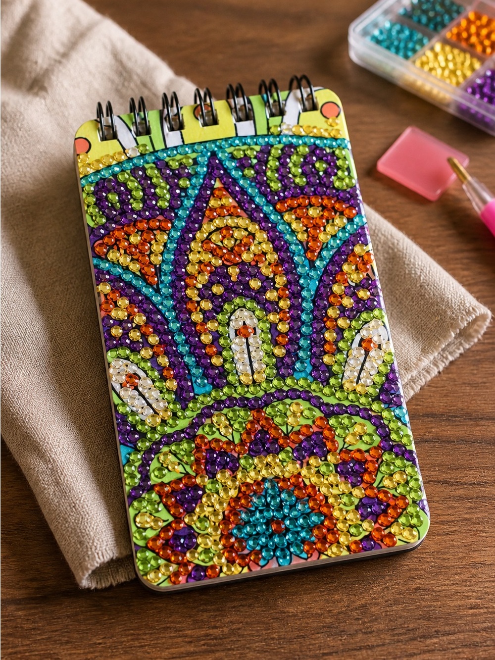 Handmade Diamond Painted Notebook